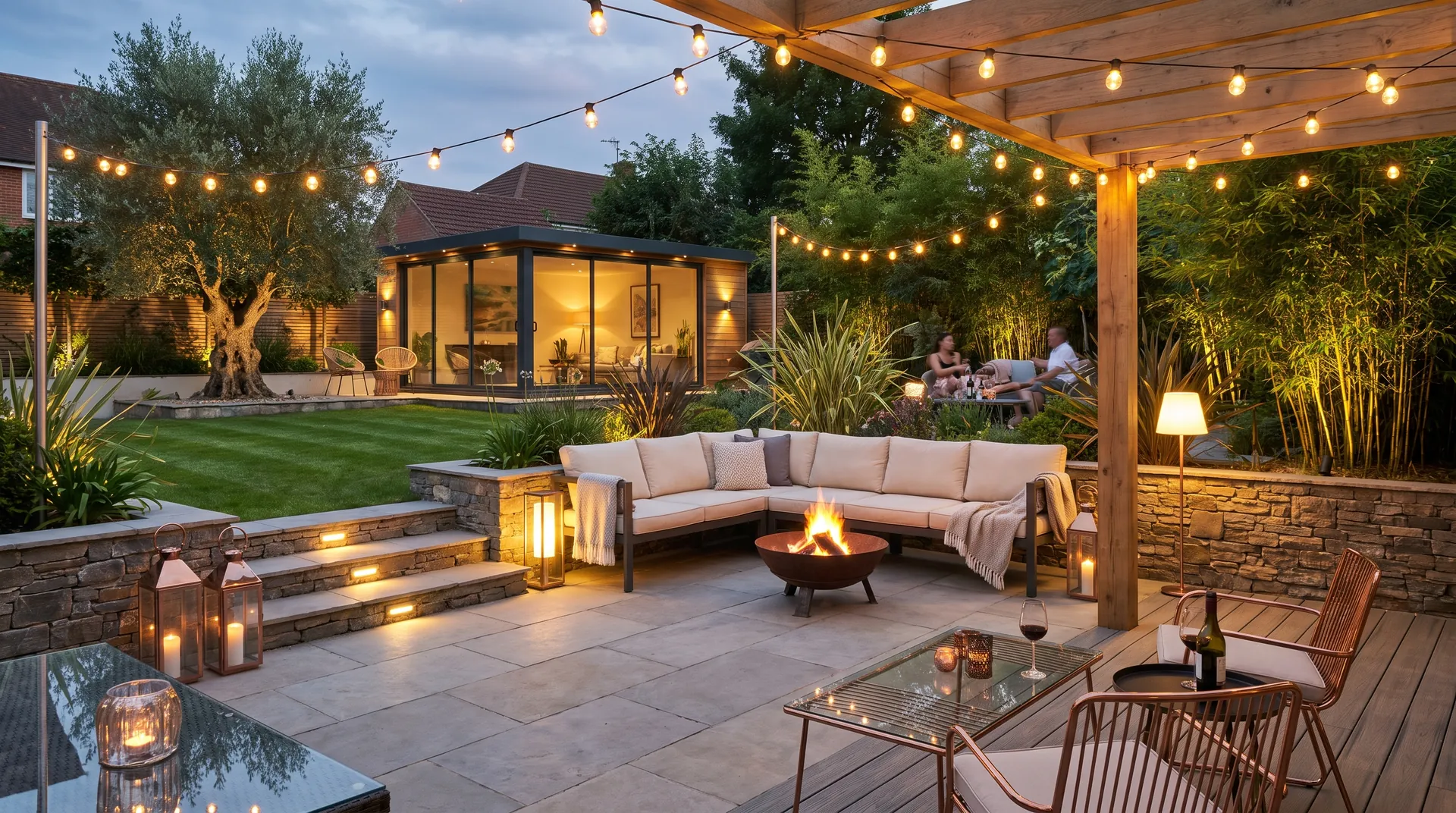 Garden and terrace